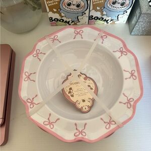 Shabby Chic Rose Bow-Patterned Melamine Set